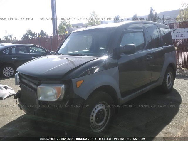 5J6YH17283L006960 - 2003 HONDA ELEMENT DX BLACK photo 2