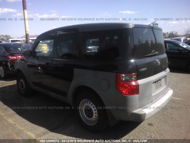 5J6YH17283L006960 - 2003 HONDA ELEMENT DX BLACK photo 3