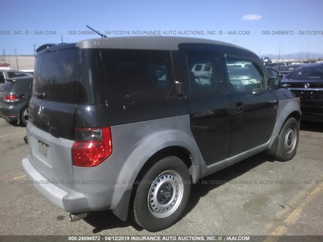 5J6YH17283L006960 - 2003 HONDA ELEMENT DX BLACK photo 4