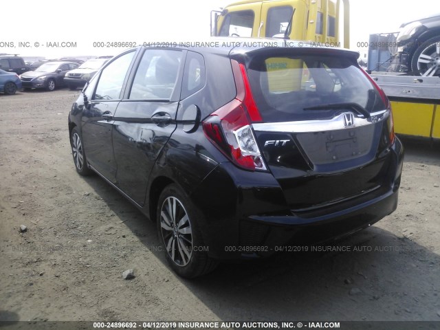 3HGGK5H94HM706990 - 2017 HONDA FIT EX/EXL BLACK photo 3