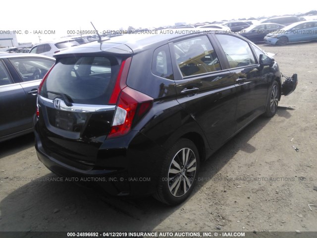 3HGGK5H94HM706990 - 2017 HONDA FIT EX/EXL BLACK photo 4