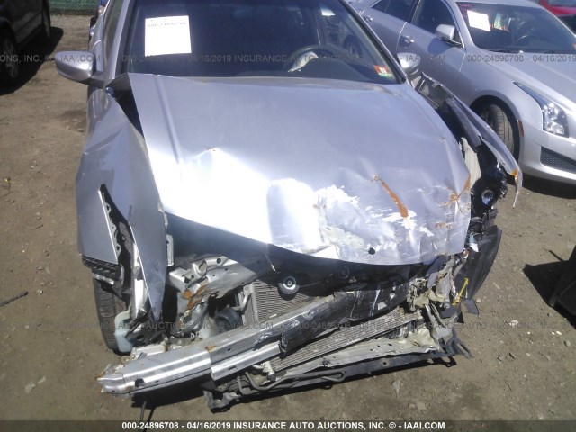 1HGCP26358A000069 - 2008 HONDA ACCORD LX SILVER photo 6