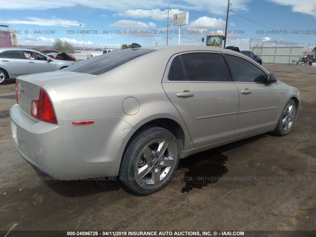 1G1ZB5E04CF296657 - 2012 CHEVROLET MALIBU LS GOLD photo 4