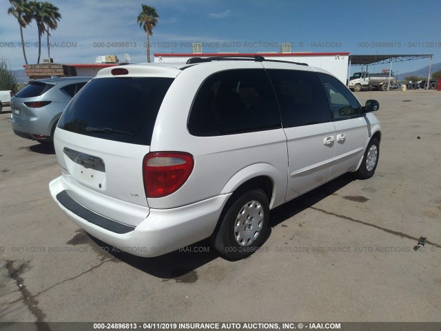 2C4GP443X3R332186 - 2003 CHRYSLER TOWN & COUNTRY LX WHITE photo 4