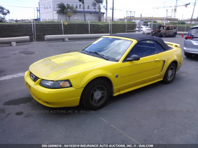 1FAFP44664F230842 - 2004 FORD MUSTANG YELLOW photo 2