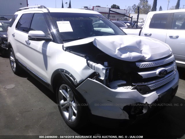 1FMHK7F82CGA20809 - 2012 FORD EXPLORER LIMITED WHITE photo 1