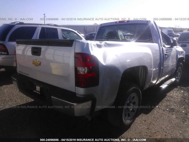 1GCNCPEX5DZ413626 - 2013 CHEVROLET SILVERADO C1500 SILVER photo 4