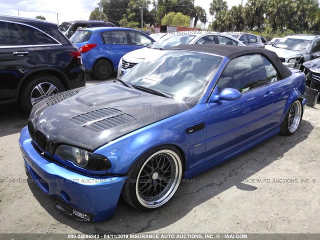 WBSBR93453PK02550 - 2003 BMW M3 BLUE photo 2