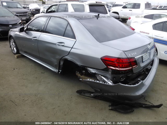 WDDHF5KB3EA985480 - 2014 MERCEDES-BENZ E 350 GRAY photo 3