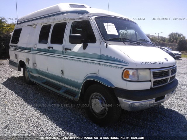 2B6KB31Y1TK125198 - 1996 DODGE RAM VAN B3500 WHITE photo 1