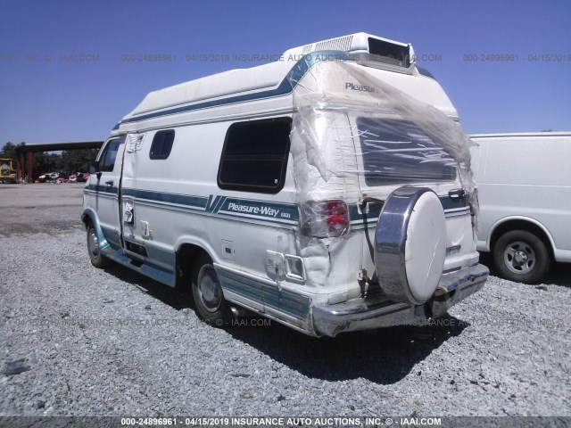 2B6KB31Y1TK125198 - 1996 DODGE RAM VAN B3500 WHITE photo 3