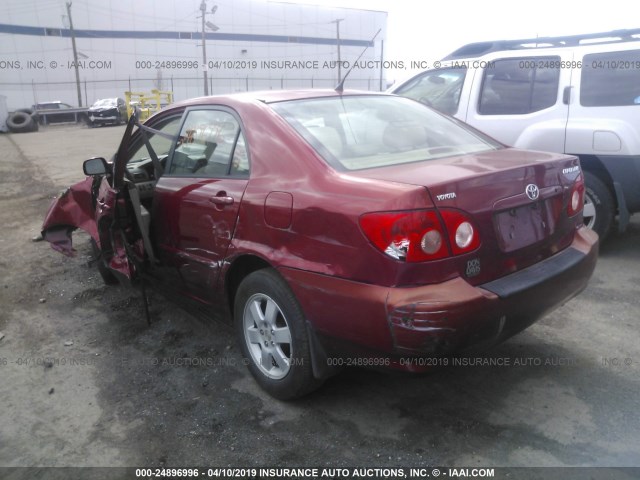 1NXBR32E96Z699487 - 2006 TOYOTA COROLLA CE/LE/S RED photo 3