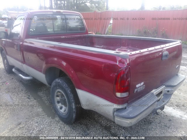 3FTNF20L93MB38177 - 2003 FORD F250 SUPER DUTY RED photo 3