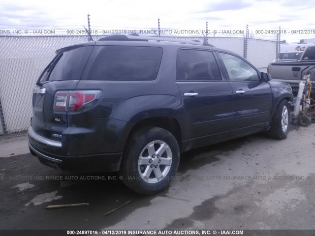 1GKKVPKDXEJ184758 - 2014 GMC ACADIA SLE GRAY photo 4