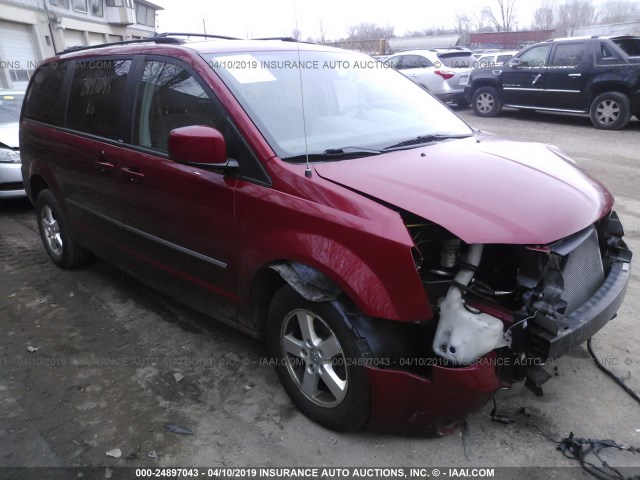 2D8HN54P38R122699 - 2008 DODGE GRAND CARAVAN SXT RED photo 1