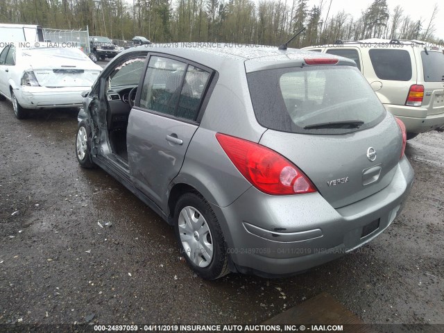 3N1BC1CP4CK237749 - 2012 NISSAN VERSA S/SL GRAY photo 3