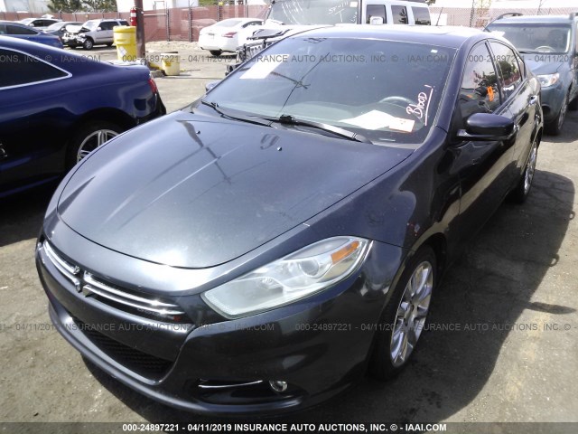 1C3CDFCA7DD711688 - 2013 DODGE DART LIMITED/R/T BLACK photo 2