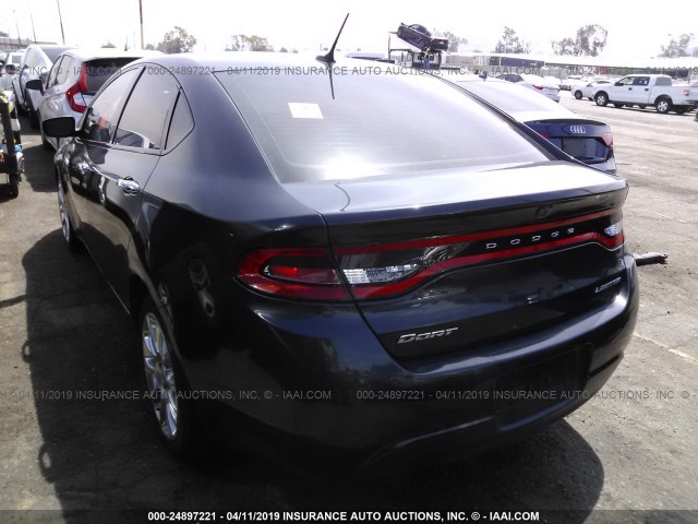 1C3CDFCA7DD711688 - 2013 DODGE DART LIMITED/R/T BLACK photo 3