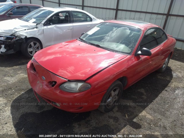 3FAFP11312R187231 - 2002 FORD ESCORT ZX2 RED photo 2