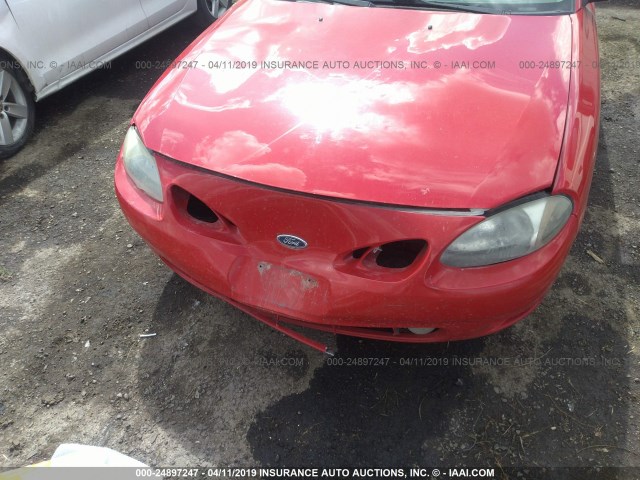 3FAFP11312R187231 - 2002 FORD ESCORT ZX2 RED photo 6