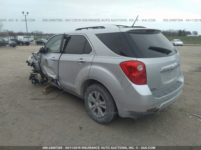 2GNFLGEK7D6183986 - 2013 CHEVROLET EQUINOX LTZ SILVER photo 3