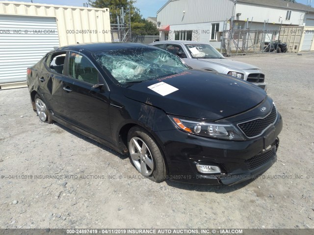 5XXGM4A76FG473608 - 2015 KIA OPTIMA LX BLACK photo 1