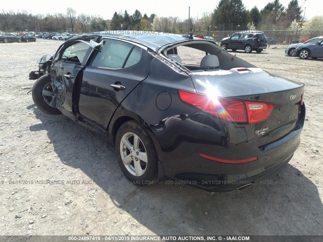 5XXGM4A76FG473608 - 2015 KIA OPTIMA LX BLACK photo 3