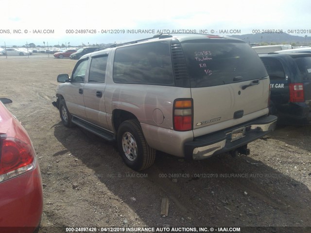 3GNEC16Z76G219414 - 2006 CHEVROLET SUBURBAN C1500 TAN photo 3