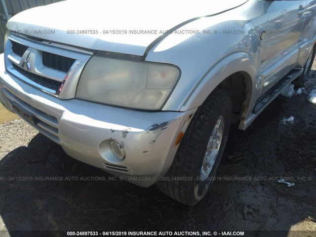 JA4NW61S53J043216 - 2003 MITSUBISHI MONTERO 20TH ANNIVERSARY SILVER photo 6