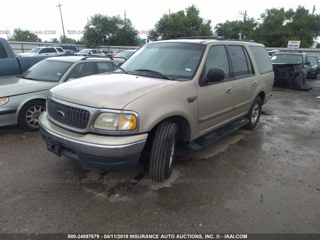 1FMRU15L2YLA36959 - 2000 FORD EXPEDITION XLT BEIGE photo 2