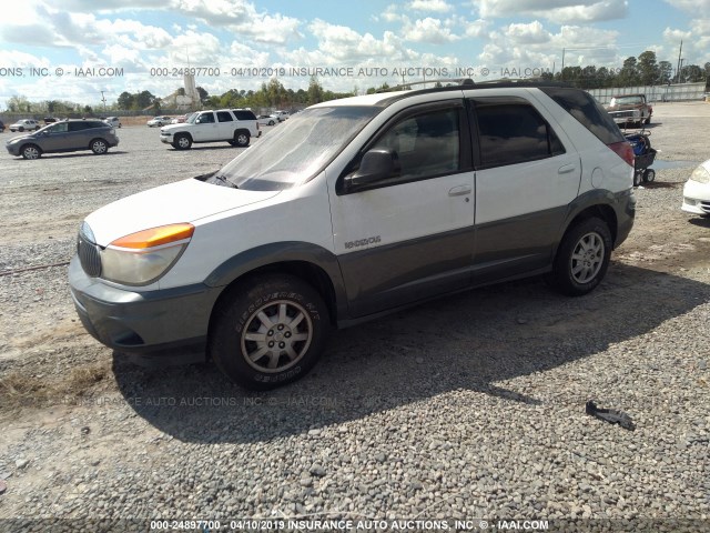 3G5DA03E22S546968 - 2002 BUICK RENDEZVOUS CX WHITE photo 2