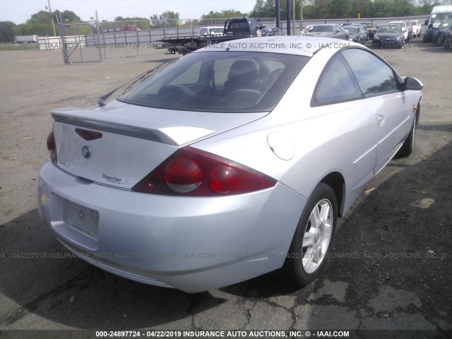 1ZWFT61L225609344 - 2002 MERCURY COUGAR V6/SPORT SILVER photo 4