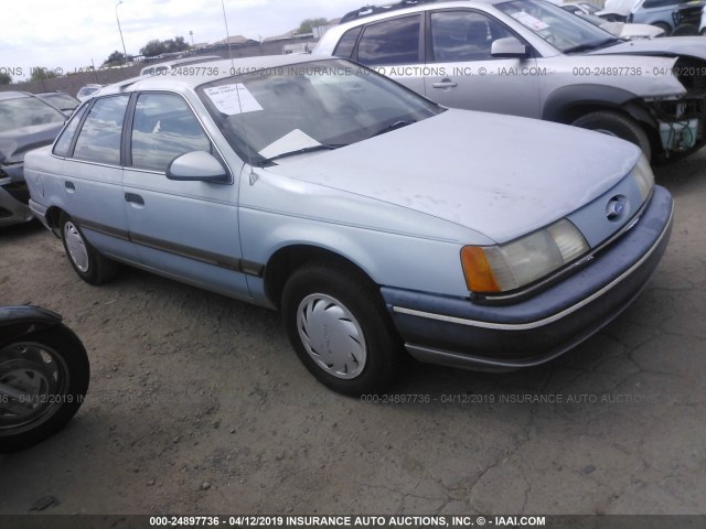 1FACP50U7MA198221 - 1991 FORD TAURUS L BLUE photo 1