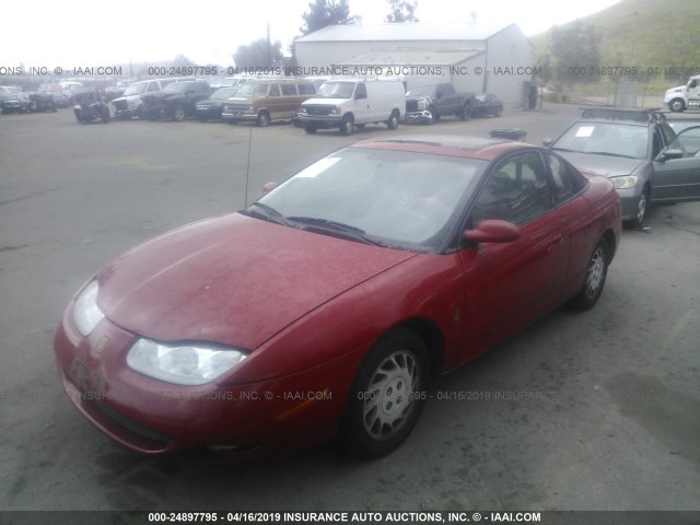 1G8ZY14751Z244070 - 2001 SATURN SC2 RED photo 2