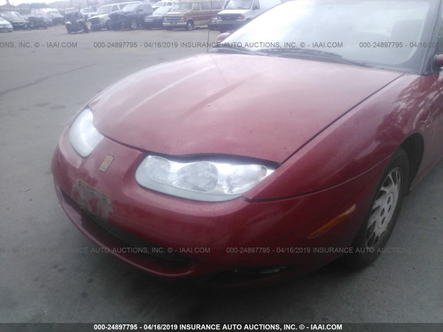 1G8ZY14751Z244070 - 2001 SATURN SC2 RED photo 6