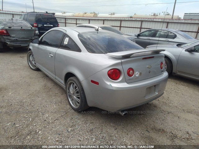 1G1AM18BX87321382 - 2008 CHEVROLET COBALT SPORT SILVER photo 3