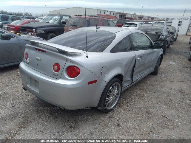 1G1AM18BX87321382 - 2008 CHEVROLET COBALT SPORT SILVER photo 4