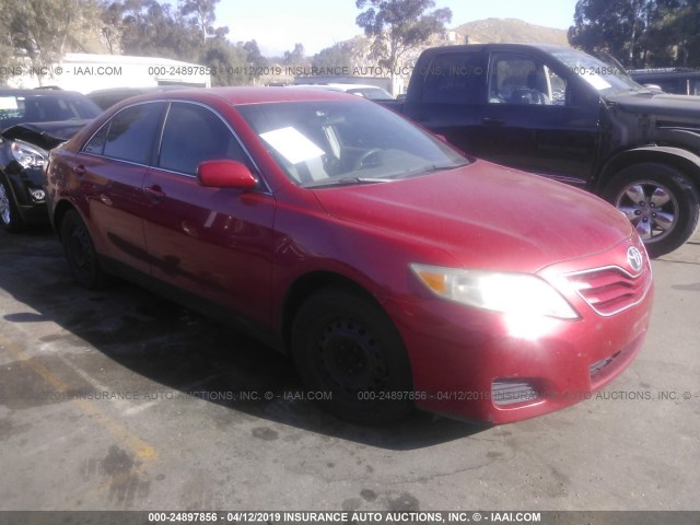 4T4BF3EK6BR118246 - 2011 TOYOTA CAMRY SE/LE/XLE RED photo 1