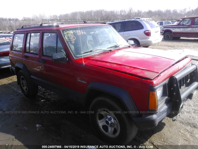 1J4FJ68S4TL128108 - 1996 JEEP CHEROKEE SPORT/CLASSIC RED photo 1