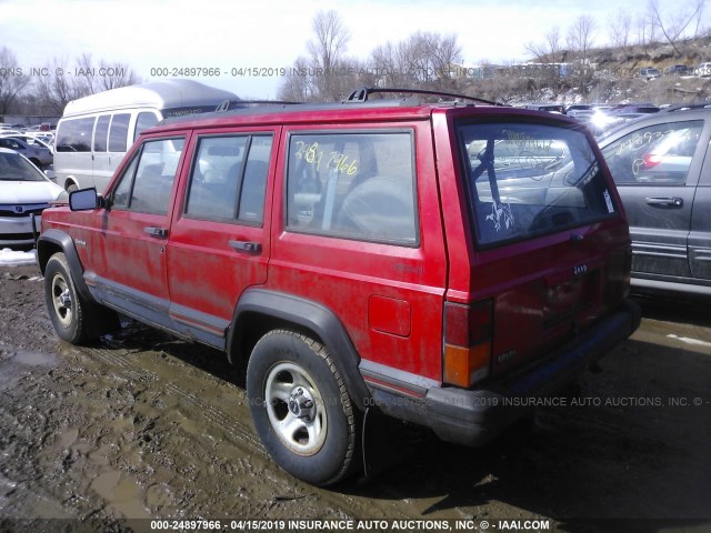 1J4FJ68S4TL128108 - 1996 JEEP CHEROKEE SPORT/CLASSIC RED photo 3