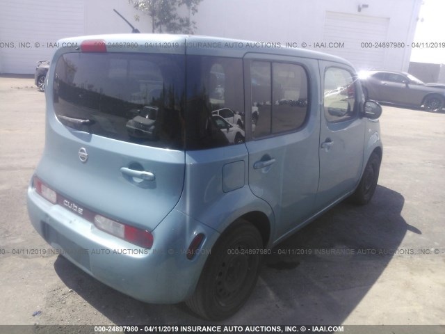 JN8AZ28R79T118409 - 2009 NISSAN CUBE S/SL BLUE photo 4