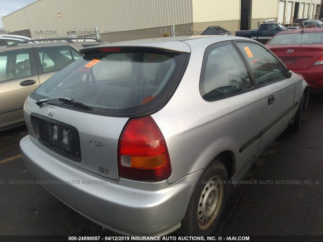 2HGEJ6349TH113340 - 1996 HONDA CIVIC DX SILVER photo 4