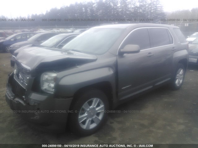 2CTALMEC7B6440642 - 2011 GMC TERRAIN SLE GRAY photo 2