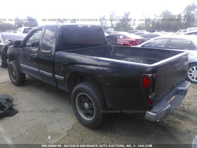 1GCCS19E578138334 - 2007 CHEVROLET COLORADO BLACK photo 3