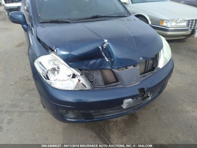 3N1BC13E39L353512 - 2009 NISSAN VERSA S/SL BLUE photo 6