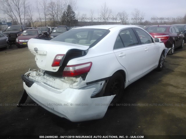 4T1BE46K77U578220 - 2007 TOYOTA CAMRY NEW GENERAT CE/LE/XLE/SE WHITE photo 4