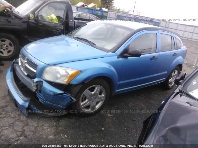 1B3HB48B88D755008 - 2008 DODGE CALIBER SXT BLUE photo 2