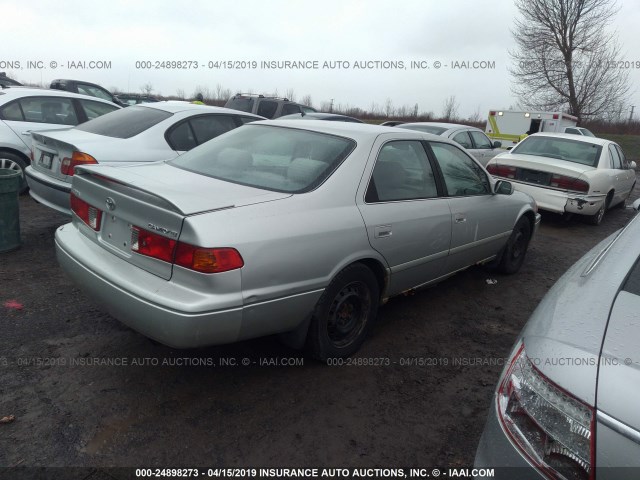 4T1BG22K31U775459 - 2001 TOYOTA CAMRY CE/LE/XLE SILVER photo 4