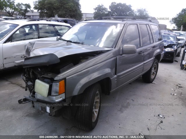 1J4GZ78Y1VC629547 - 1997 JEEP GRAND CHEROKEE LIMITED/ORVIS GOLD photo 2