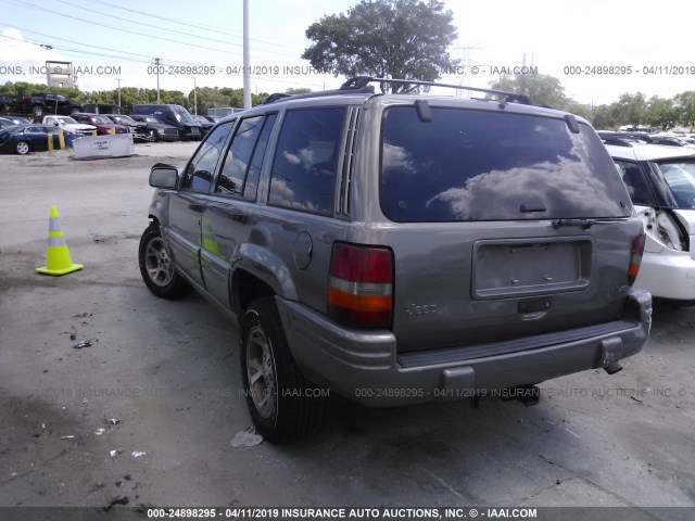 1J4GZ78Y1VC629547 - 1997 JEEP GRAND CHEROKEE LIMITED/ORVIS GOLD photo 3